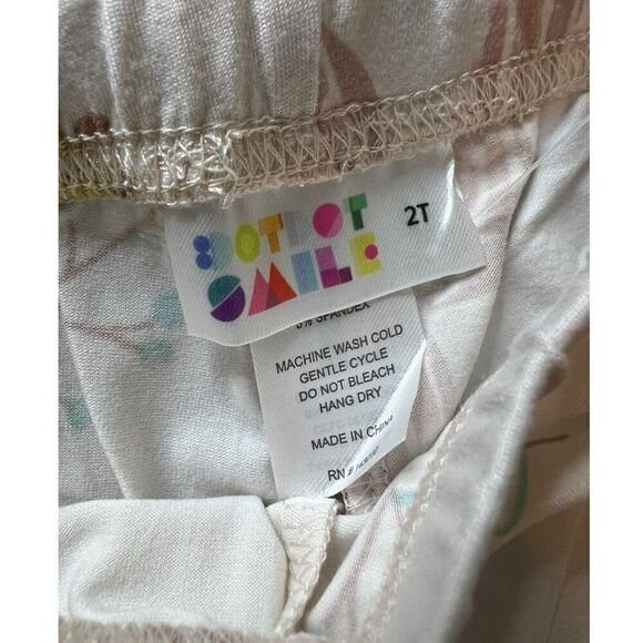 NWT Dot Dot Smile Cactus Print Light Pink Leggings 2T - Picture 4 of 5